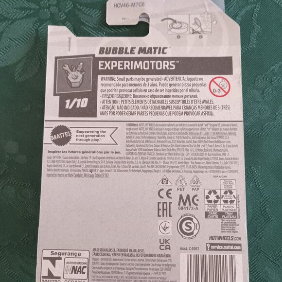 Hot Wheels Bubble Matic Experimotors 1/10 Ryus Rides #4/250 in packaging - Picture 2 of 2